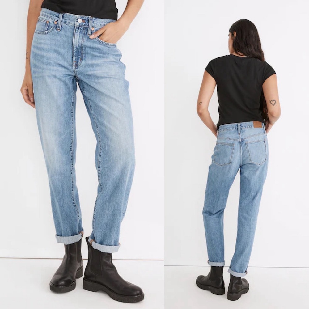 Madewell The Slouchy Boyjean in
Riverspring‎ Wash Size 31